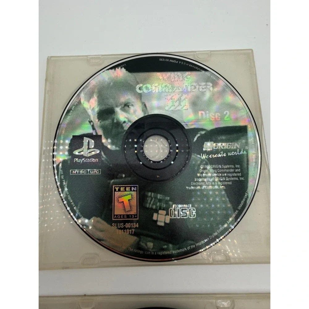 Wing Commander III Heart of the Tiger PS1 PlayStation 4-Disc SLUS-00019 Origin